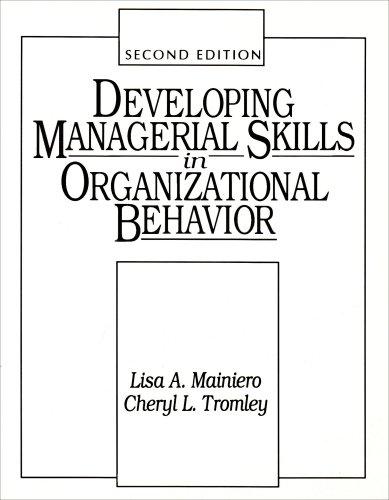 Book Developing Managerial Skills In Organizational Behavior: Exercises, Cases, and Readings (2nd Edition) free