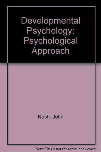 Book Developmental psychology: A psychobiological approach free