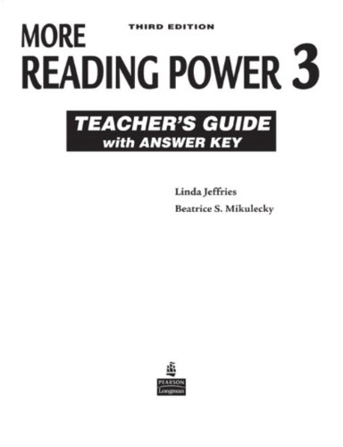 Book More Reading Power Tb With Answer Key free