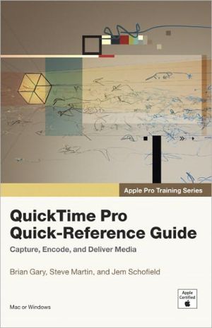 Book Apple Pro Training Series: QuickTime Pro Quick-Reference Guide free