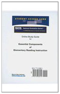 Book Access Code Card For The Online Tutorial For The National Evaluation Series Essential Components Of Elementary Reading Instruction Test free