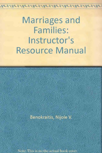 Book Marriages And Families: Instructor's Resource Manual free