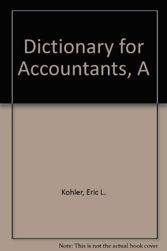 Book A dictionary for accountants free