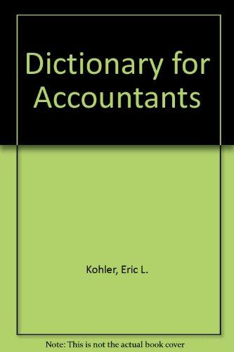 Book A dictionary for accountants free
