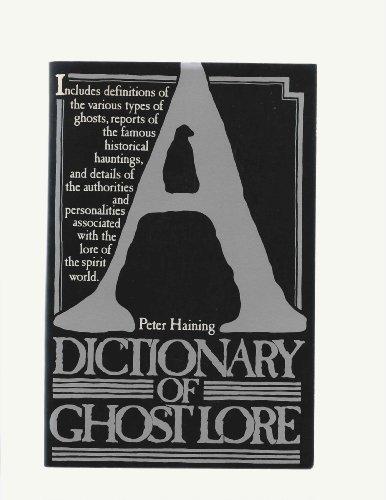 Book A dictionary of ghost lore free