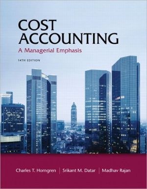 Book Cost Accounting: A Managerial Emphasis free