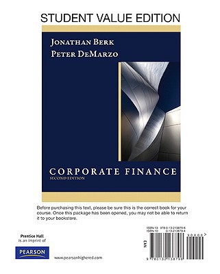 Book Corporate Finance: Student Value Edition free