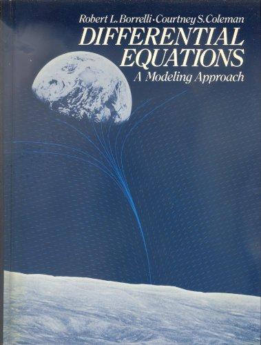 Book Differential Equations: A Modelling Approach free