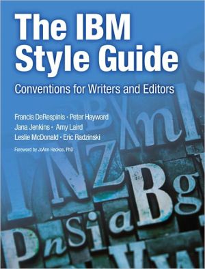 Book IBM Style Guide, The: Conventions for Writers and Editors (IBM Press) free