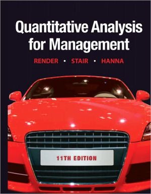 Book Quantitative Analysis for Management (11th Edition) free