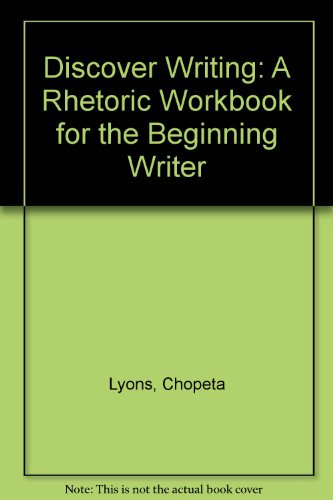 Book Discover Writing : A Rhetoric Workbook For The Beginning Writer free