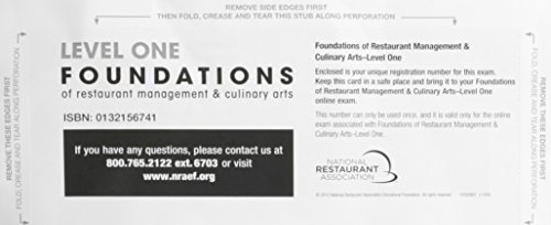 Book Exam Voucher for Foundations of Restaurant Management & Culinary Arts: Level 1 free