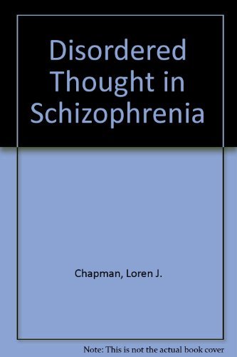 Book Disordered Thought in Schizophrenia free