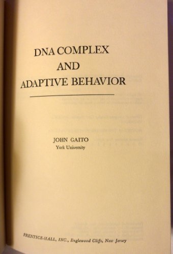 Book Dna Complex And Adaptive Behaviour (prentice-hall Series In Experimental Psychology) free