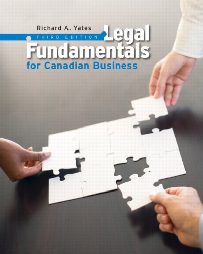 Book Legal Fundamentals for Canadian Business (3rd Edition) free