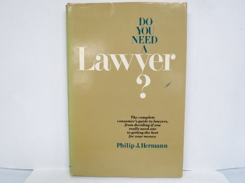 Book Do You Need A Lawyer? (a Spectrum Book) free