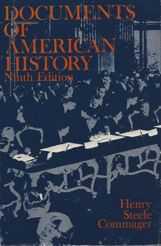Book Documents of American History Since 1898 free