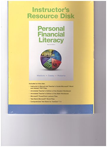 Book Instructor's Resource Center on CD-Rom for Personal Financial Literacy (2nd Edition) free
