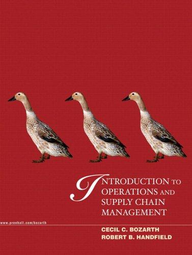 Book Introduction to Operations and Supply Chain Management with Advanced Decision Support Tools free