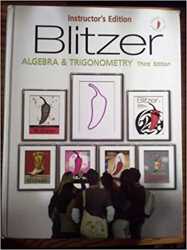 Book Algebra and Trigonometry by Robert Blitzer (2007) Hardcover free