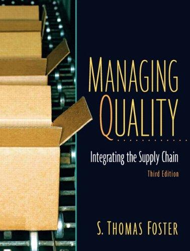 Book Managing Quality Integrating the Supply Chain free