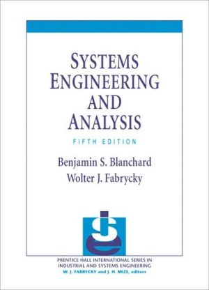 Book Systems Engineering and Analysis (Prentice Hall International Series in Industrial & Systems Engineering) free