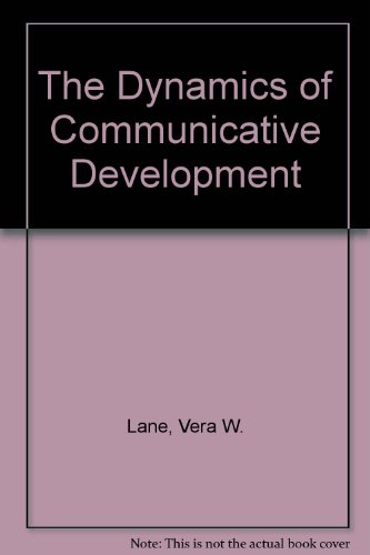 Book The Dynamics of Communicative Development free