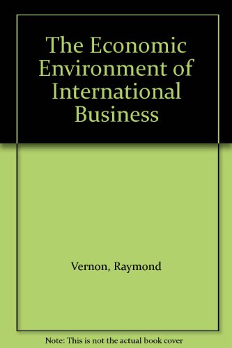 Book The Economic Environment Of International Business free