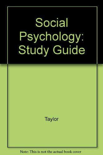Book Social Psychology S/g free