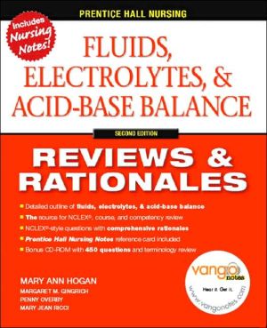 Book Fluids, Electrolytes & Acid-Base Balance, 2nd Edition (Prentice Hall Nursing Reviews & Rationales) free