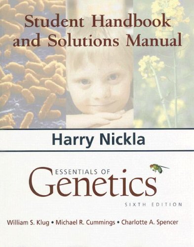 Book Essentials of Genetics: Student Handbook and Solutions Manual free