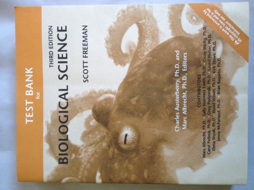 Book Test Bank for Biological Science (Third Edition) free