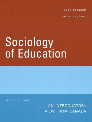 Book Sociology of Education: An Introductory View from Canada (2nd Edition) free