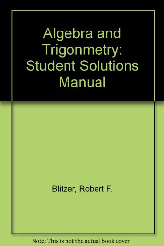 Book Algebra and Trigonmetry free