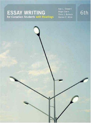 Book Essay Writing for Canadian Students with Readings (6th Edition) free