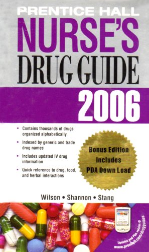 Book Prentice Hall Nurse's Drug Guide, 2006 With Pda (non-retail Version) free