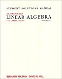 Book Student Solutions Manual for Elementary Linear Algebra with Applications free