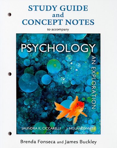 Book Study Guide for Psychology: An Exploration free