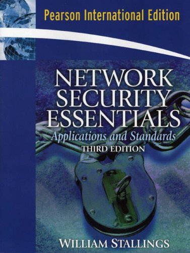 Book Network Security Essentials: Applications and Standards (3rd Edition) free