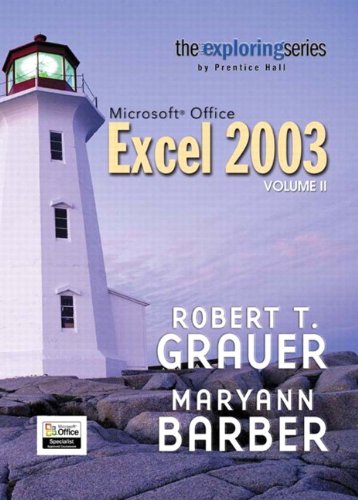 Book Exploring Microsoft Excel 2003, Vol. 2 And Student Resource Cd Package free