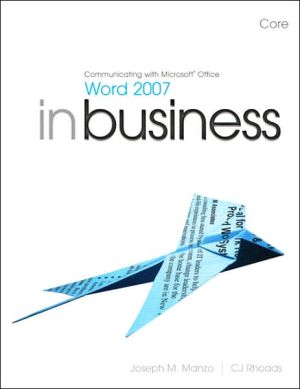 Book Communicating With Microsoft Office Word 2007 In Business, Core free