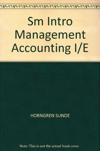 Book Sm Intro Management Accounting I/e free