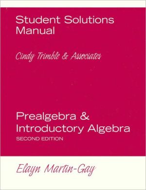 Book Student Solutions Manual for Prealgebra & Introductory Algebra free
