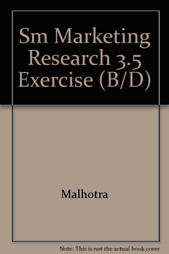 Book Sm Marketing Research 3.5 Exercise (B/D) free