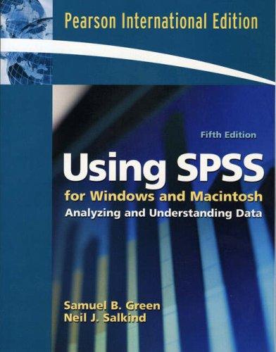 Book Using Spss For Windows And Macintosh (international Edition) free