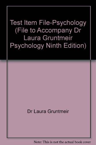 Book Test Item File For Invitation To Psychology, Fourth Edition free
