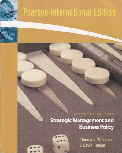 Book International Edition Of Strategic Management And Business Policy (11th Edition) By Thomas Wheelen (2008-05-03) free