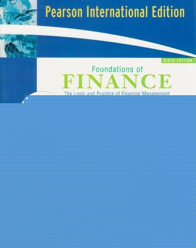 Book Foundations Of Finance (international Edition) free