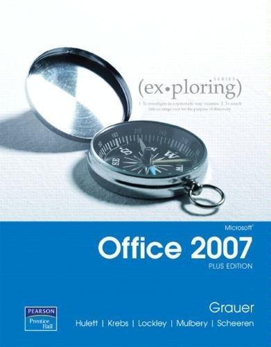 Book Exploring MS Office Excel 2007 Comprehensive: W/Student Resource CD free