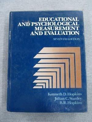 Book Educational and Psychological Measurement and Evaluation free